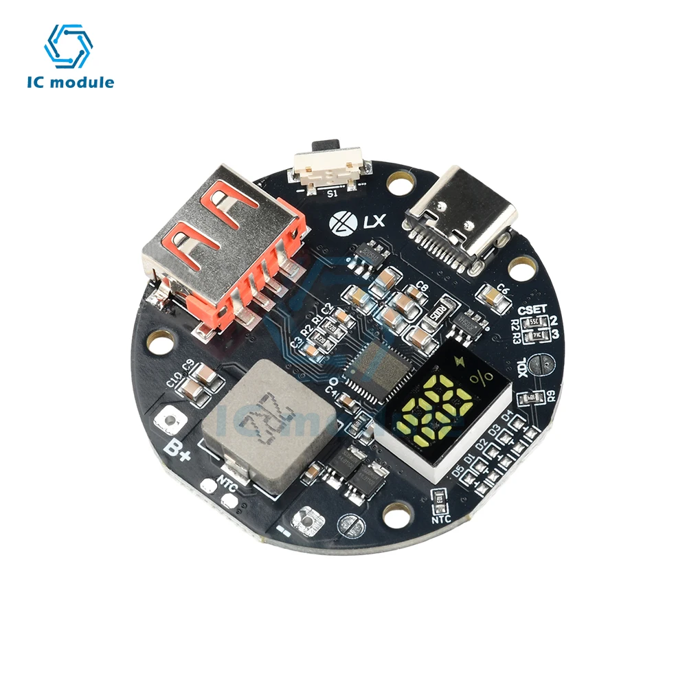 

22.5W Power Bank Two-way Fast Charging Mobile Power Module for 3.2V Lithium Iron Phosphate PD/QC Super Fast Charging