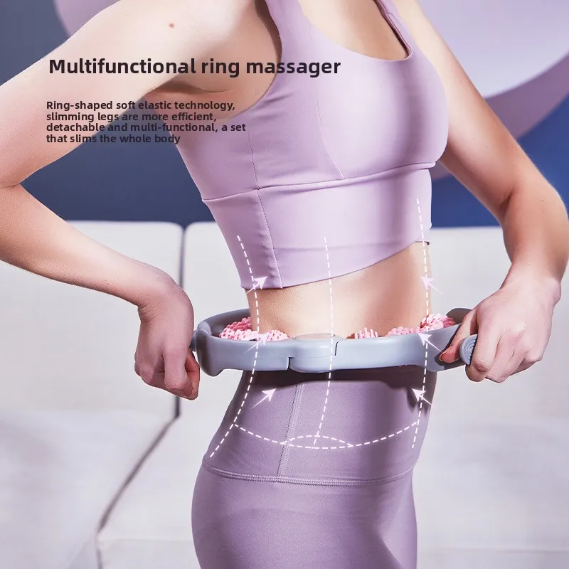 Rodillo de abrazadera Circular para piernas, masajeador de pantorrilla delgado de silicona, eliminación de músculos de piernas, equipo auxiliar de entrenamiento físico para yoga