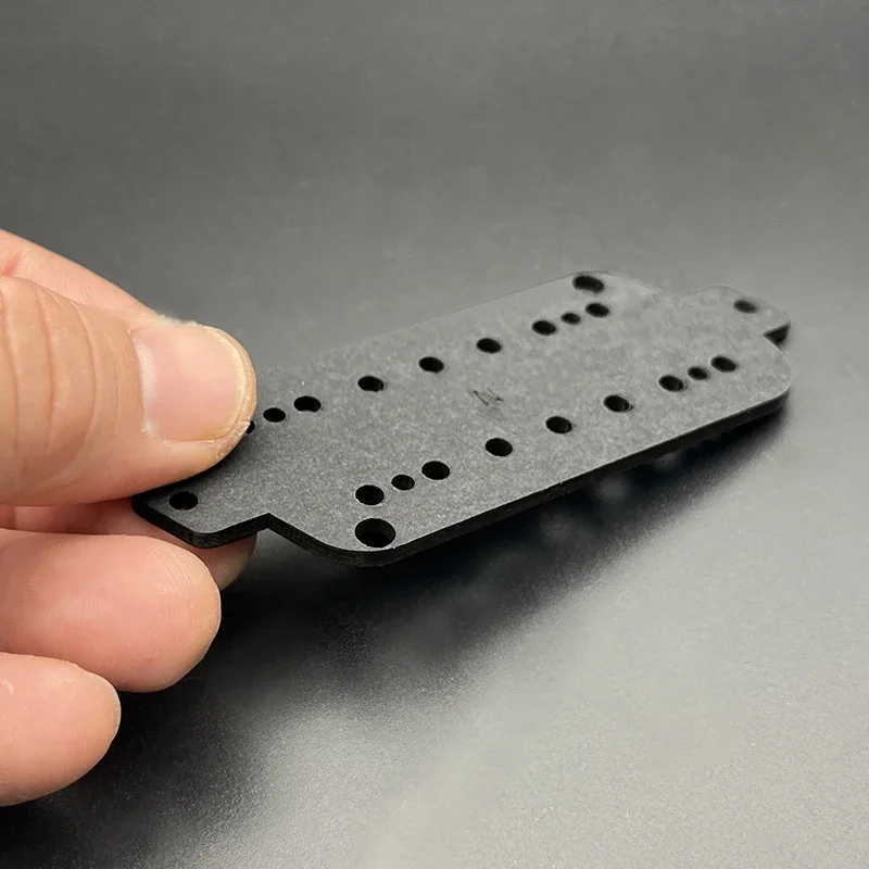 4Pcs Fan Fret Pickup Fiber Baseplate for 7 Strings Pickup N-9.62/B-10.4 Incline 24 Degree Black