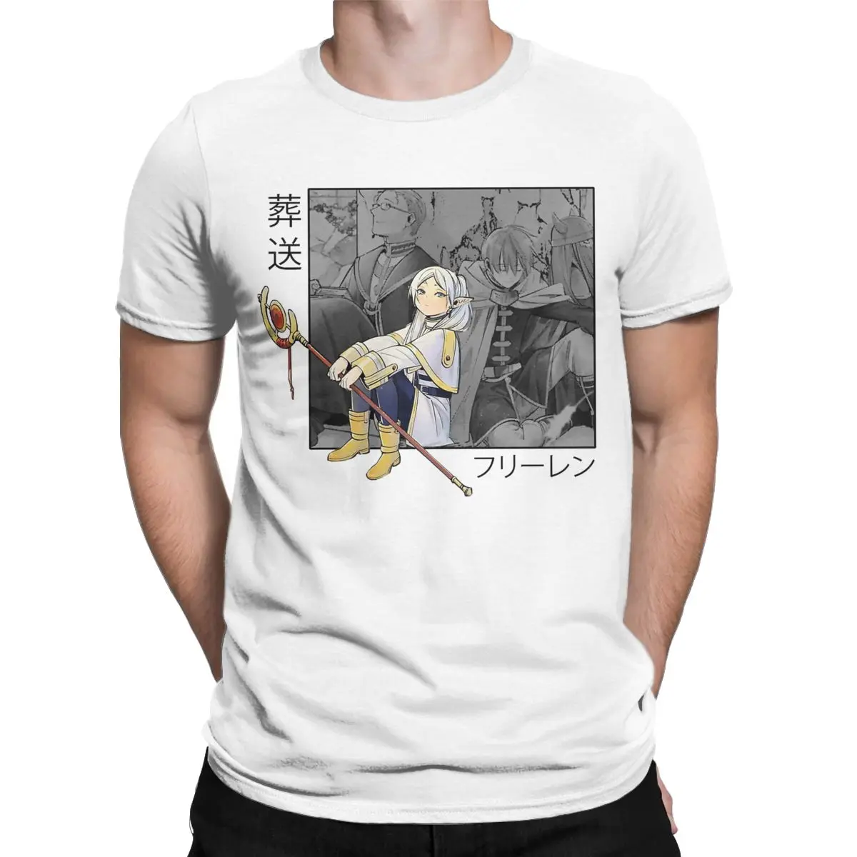 Sousou No Frieren Accessories Shirt for Men Women Frieren Beyond Journey's End Casual Cotton Graphic Printed Tees