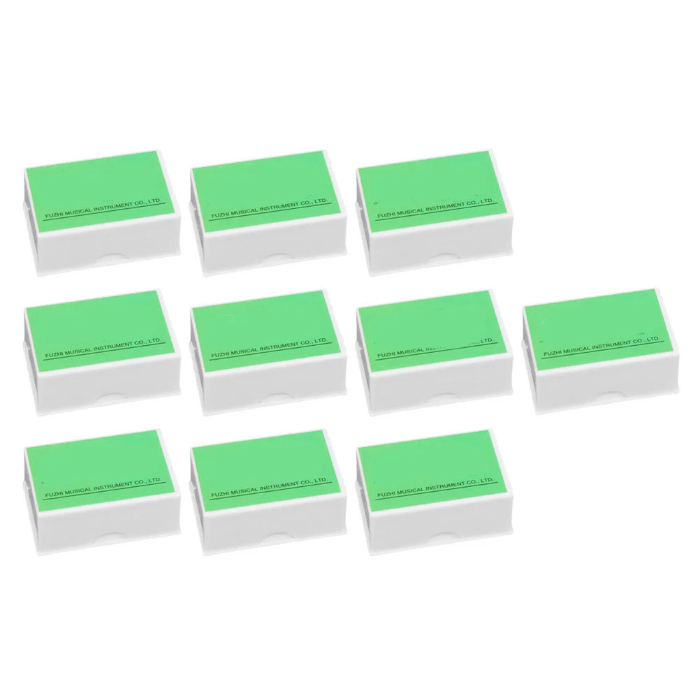10 Stück professioneller Kolophoniumblock für Violine, Erhu-Bogenschnur, langlebig, einfach zu verwenden für Violine, tragbarer Block Erhu