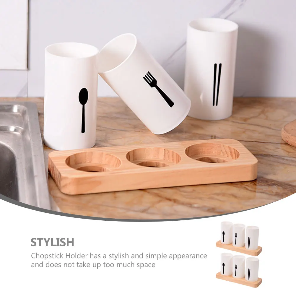 

2Sets Kitchen Chopstick Holder Silverware Organizer Flatware Storage Rack Stylish Simple Design Home Decoration