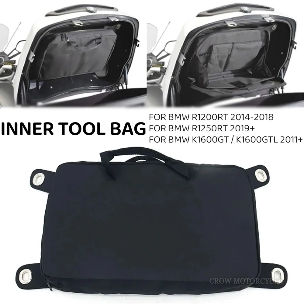 

FOR BMW K1600GT K1600GTL R1250RT R1200RT LC 2021 2019 2018 Black Tour Pak Motorcycle Organizer Lid Storage Bag