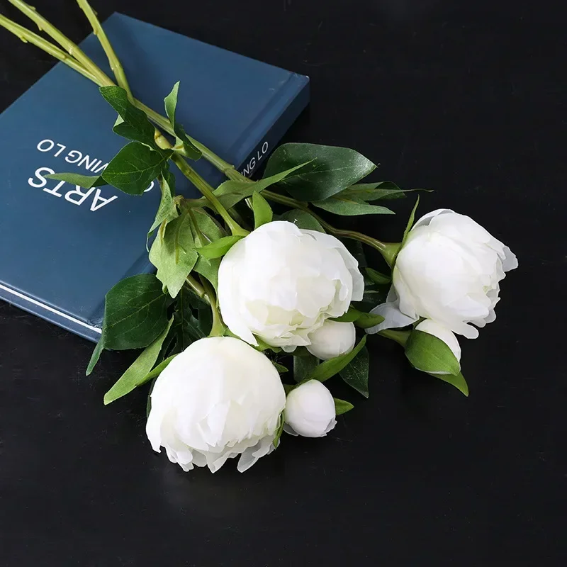 1Pc Artificial Flowers Bouquet Beautiful Silk Peony Wedding Home Table Decor Arrange Fake Plants Valentine's Day Present Cheap