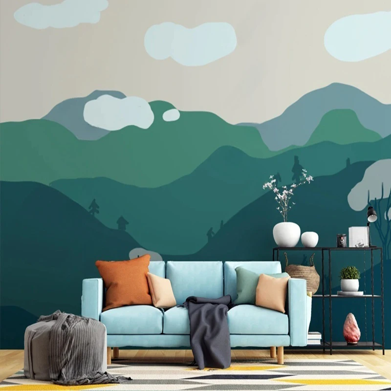 Custom Any Size Photo Mural Modern Style Cartoon Abstract Children Room Kids Bedroom Background Wallpaper Home Decor Backdrop 3D