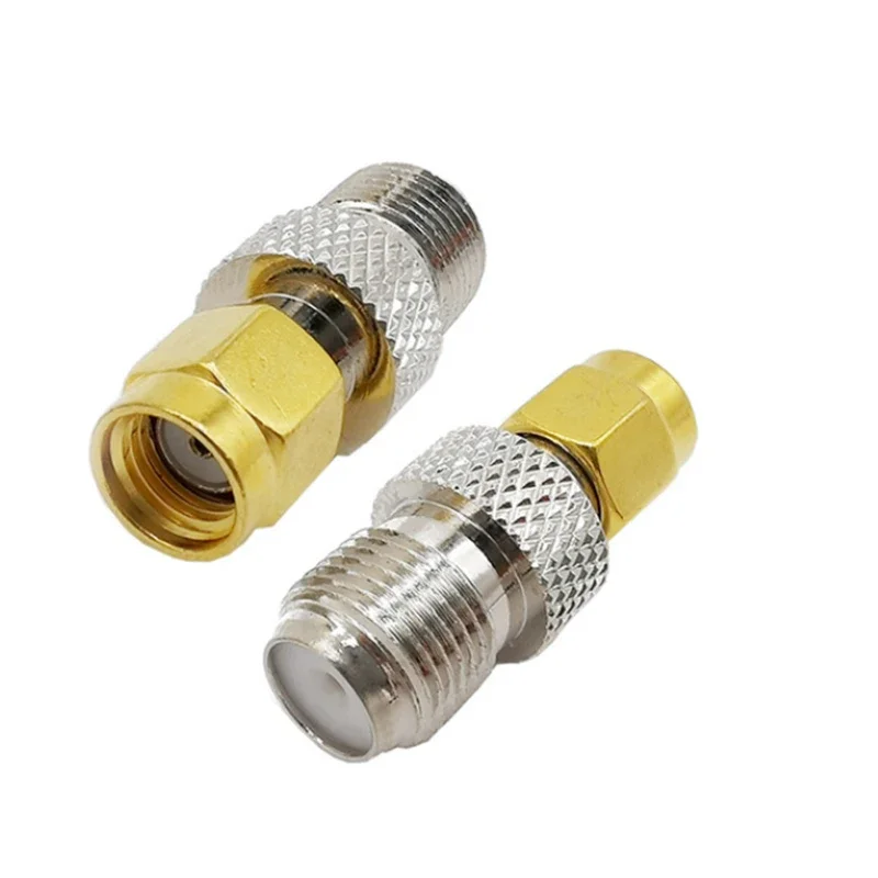 Гнездо типа F к штекеру SMA SMA-F РЧ-разъем РЧ-коаксиальный коаксиальный адаптер Прямой разъем F к разъему SMA