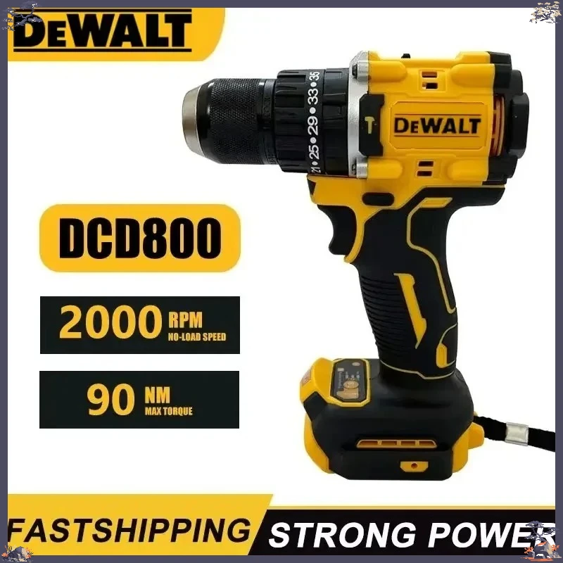 

Аккумуляторная ударная дрель-шуруповерт DEWALT DCD800, 2000 об/мин, 1/2 дюйма, бесщеточная, литиевая, для аккумуляторов Dewalt 20В