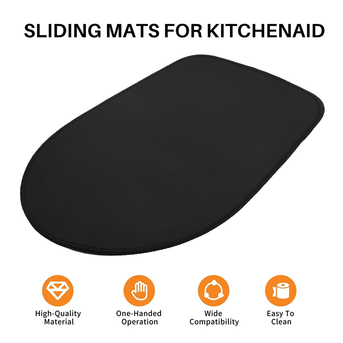 Mixer Mover Sliding Mats para Stand Mixer, 2 Organizadores de Cordão, Slider Mat Pad, 4.5-5 Qt