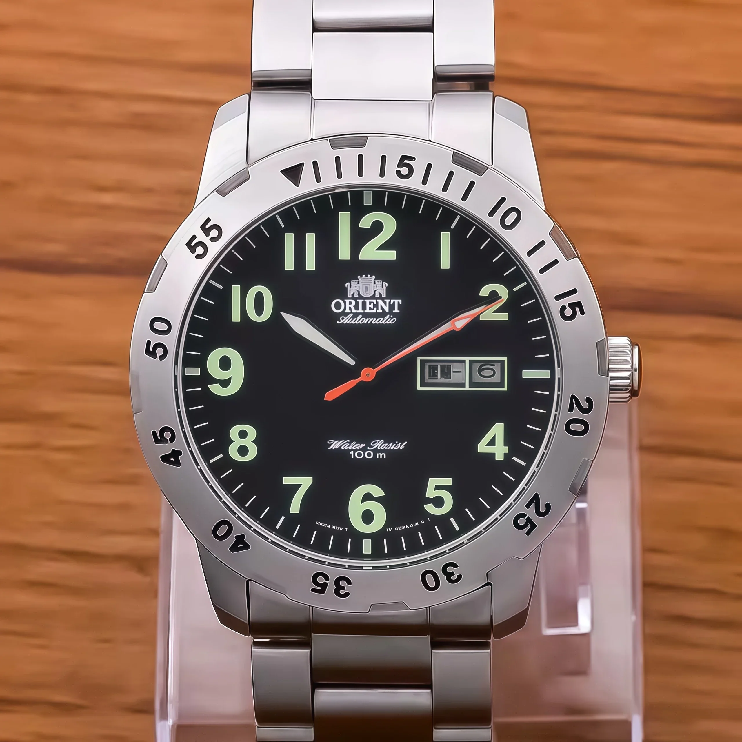 118A Store Men's Women's Automatic Universal Mechanical Watch Stainless Steel Strap Fully Functional Waterproof Orient Watch