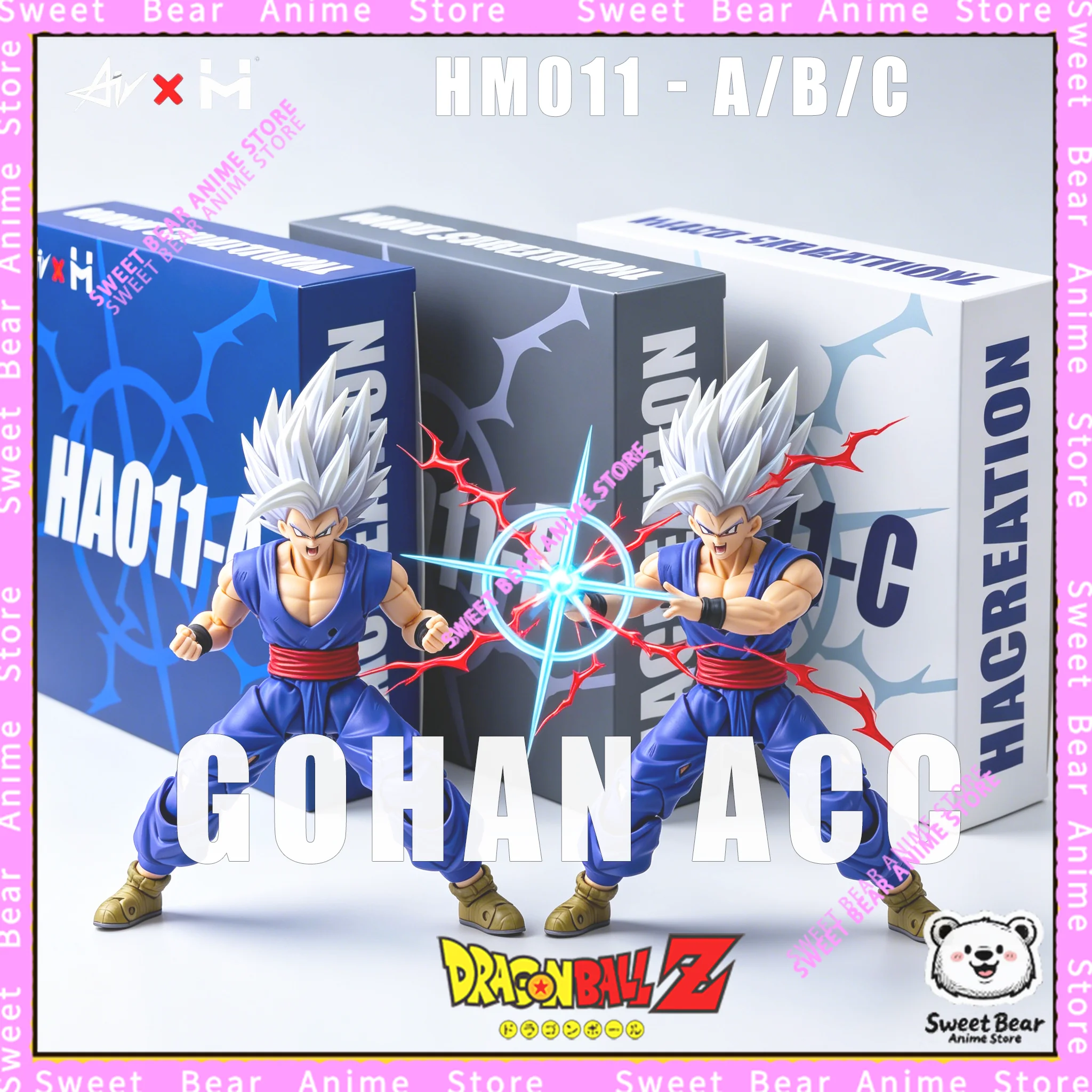 

[Новинка] HM & Air HA011A/B/C Скульптура головы Бест Гохана Dragon Ball SHF Super Saiyan Parts Pack, фигурка, аниме-модель, предзаказ