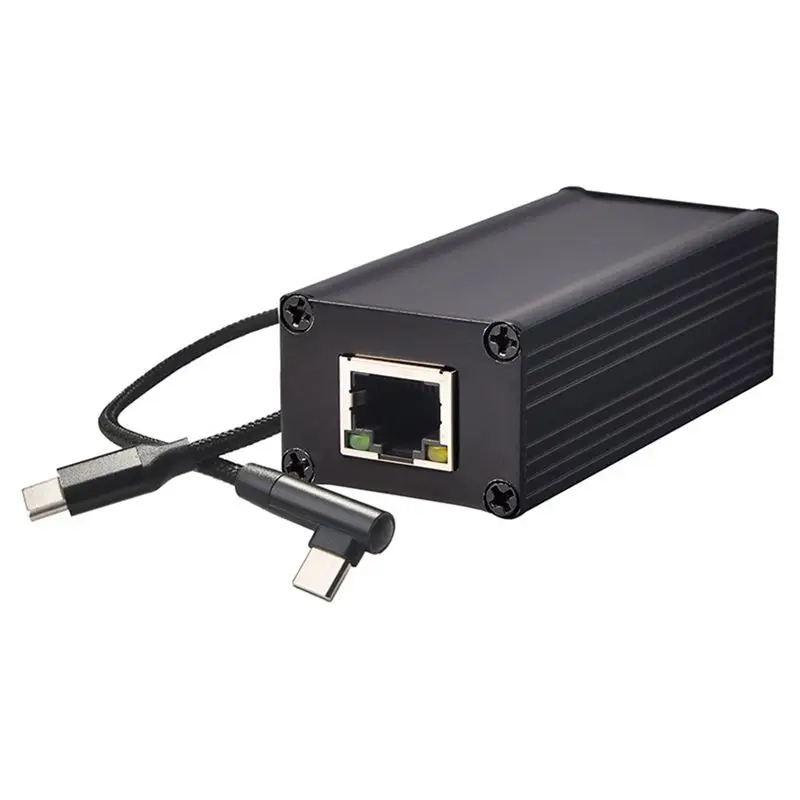 POE Power Supply Network Card POE To USB-C Network Card POE Network Card 5V 9V Adaptive USB-C Network Card