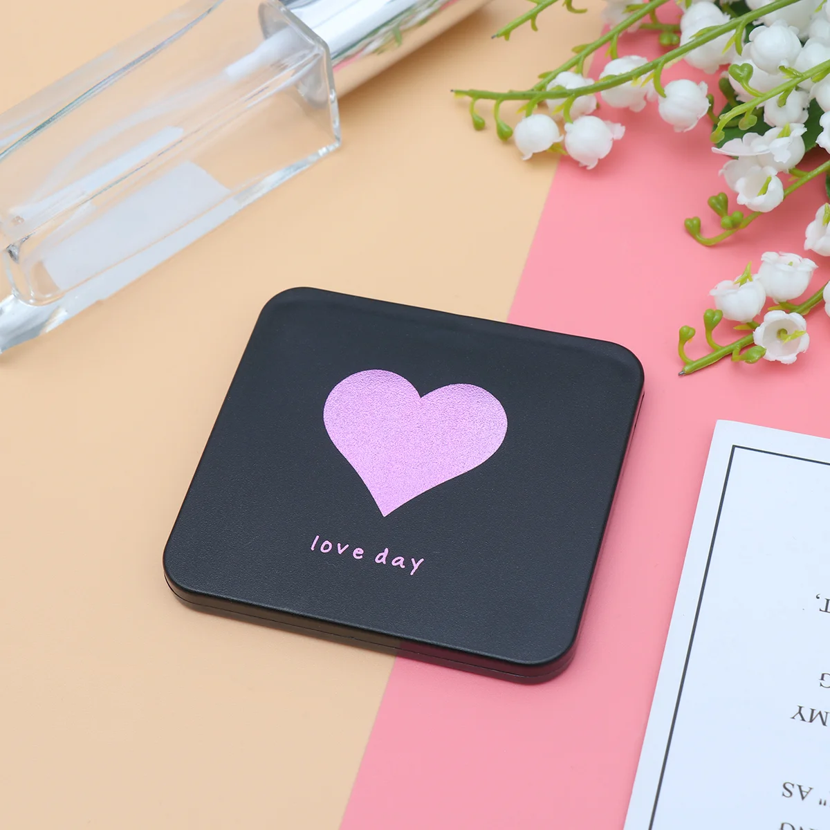 

Handbag Mirror Travel Folding Compact Good Life Easy to Carry Portable Makeup Square