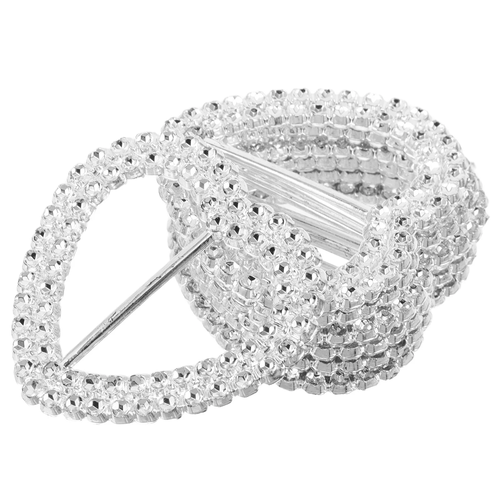 

100Pcs Heart Shaped Buckle Rhinestone Scarf Clip for Shawl Belt T-Shirt Fastener Decorative Clothes Accessory Multi-Function