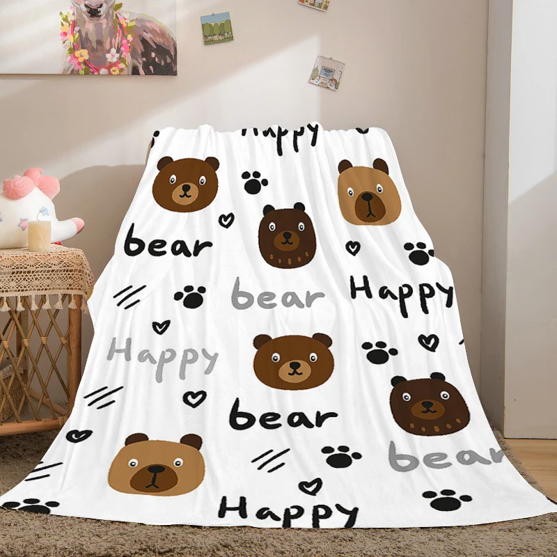 Digital Print Child Fleece Blanket Sofa Winter Warm Microfiber Bedding Lovely Custom Bed Camping Nap Fluffy Soft Blankets