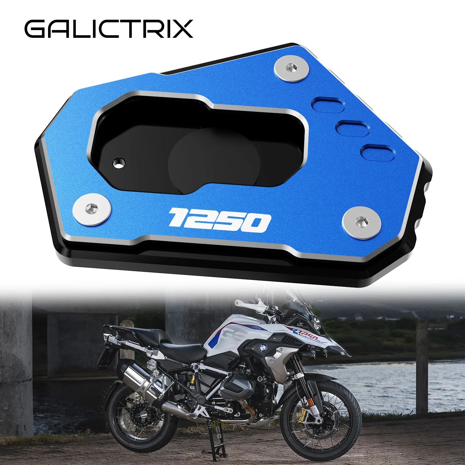 For BMW R1250GS R1250 GS R 1250 GS Adventure R 1250GS Rallye HP Motorcycle Kickstand Pad Side Stand Enlarger Extension Plate CNC