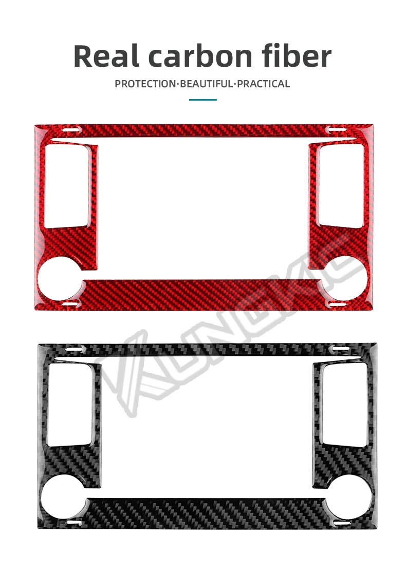 Echter, weicher Carbonfaser-Aufkleber für Seat Leon 2013 2014 2015 LHD RHD, Zierleiste für den Bildschirm der Mittelkonsole – Detail 2