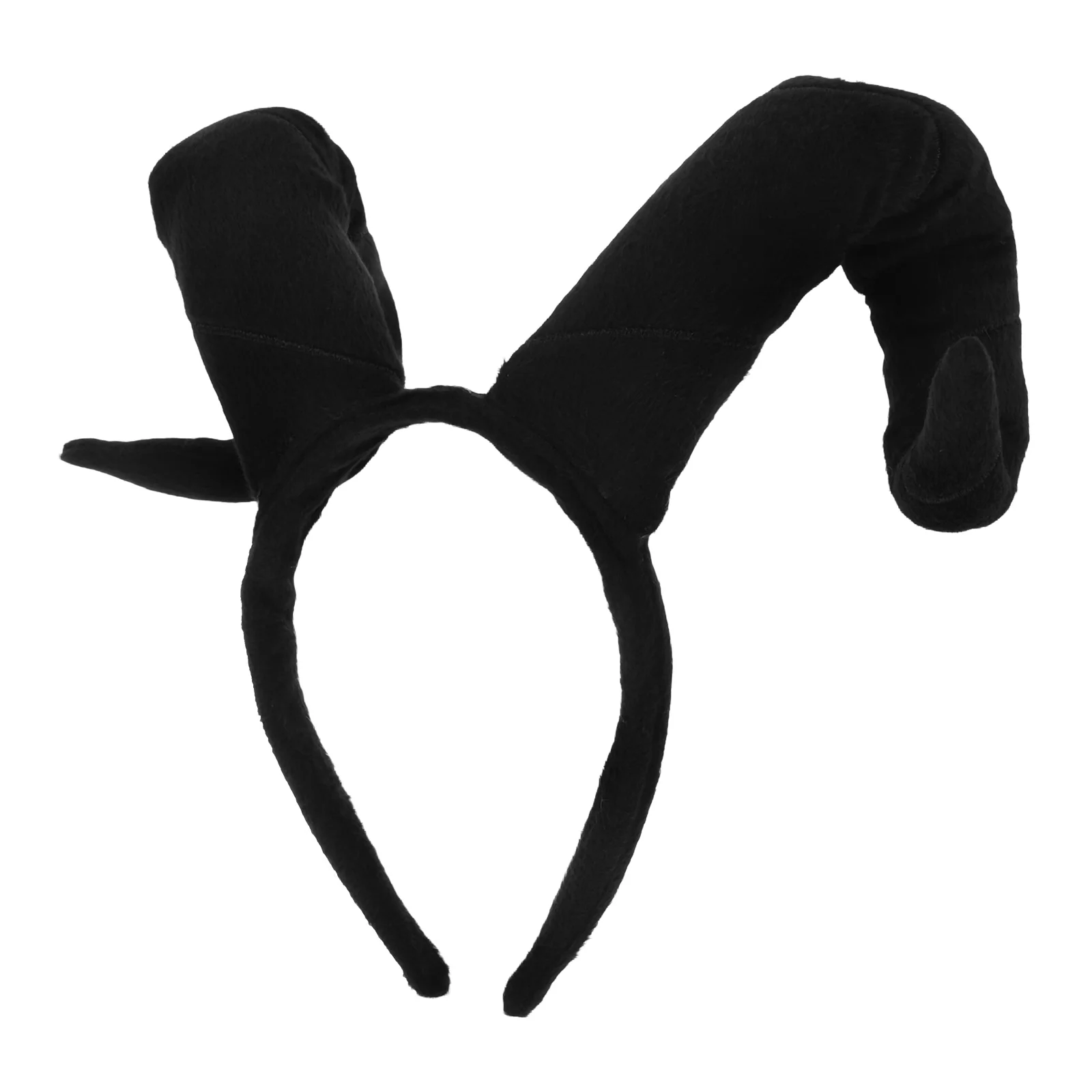 

Ox Horn Headband Halloween Fancy Make up Cute Black Cloth Cosplay Hair Accessories