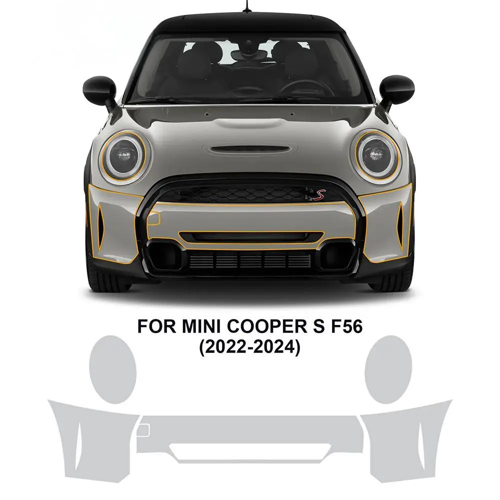 

Защитная пленка PPF из ТПУ для Mini F56 Cooper S 2022-2024, самовосстанавливающаяся, устойчивая к царапинам, невидимая, предварительно вырезанная ﻿ Набор