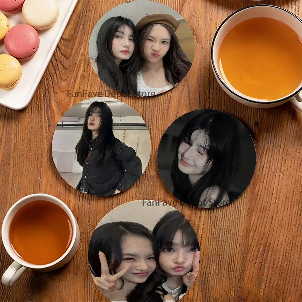 

Mablepangjie Round Coaster Non-slip table mat Insulated Coasters Kitchen Dining Room Tabletop Decor