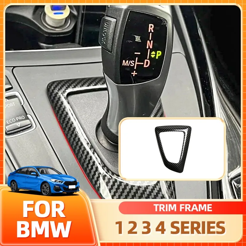 Горячая углеродное волокно, ручка переключения передач из АБС-пластика, панель, накладка, рамка для BMW 1, 2, 3, 4 серии F20 F21 F22 F23 F30, подстаканники