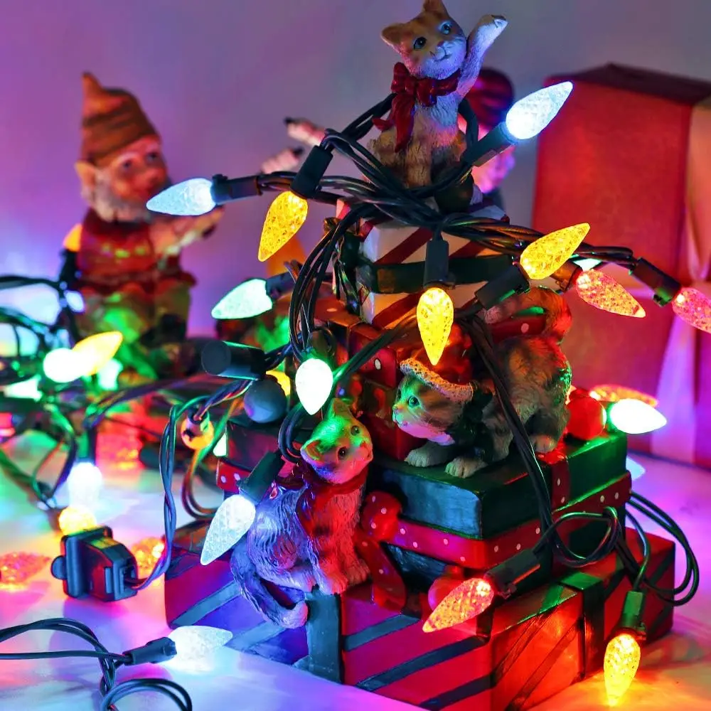 

500cm Festival Lights String, Party Strawberry Hanging Lamp, Holiday Lighting String Bulbs, Battery Powered Wedding Decorative