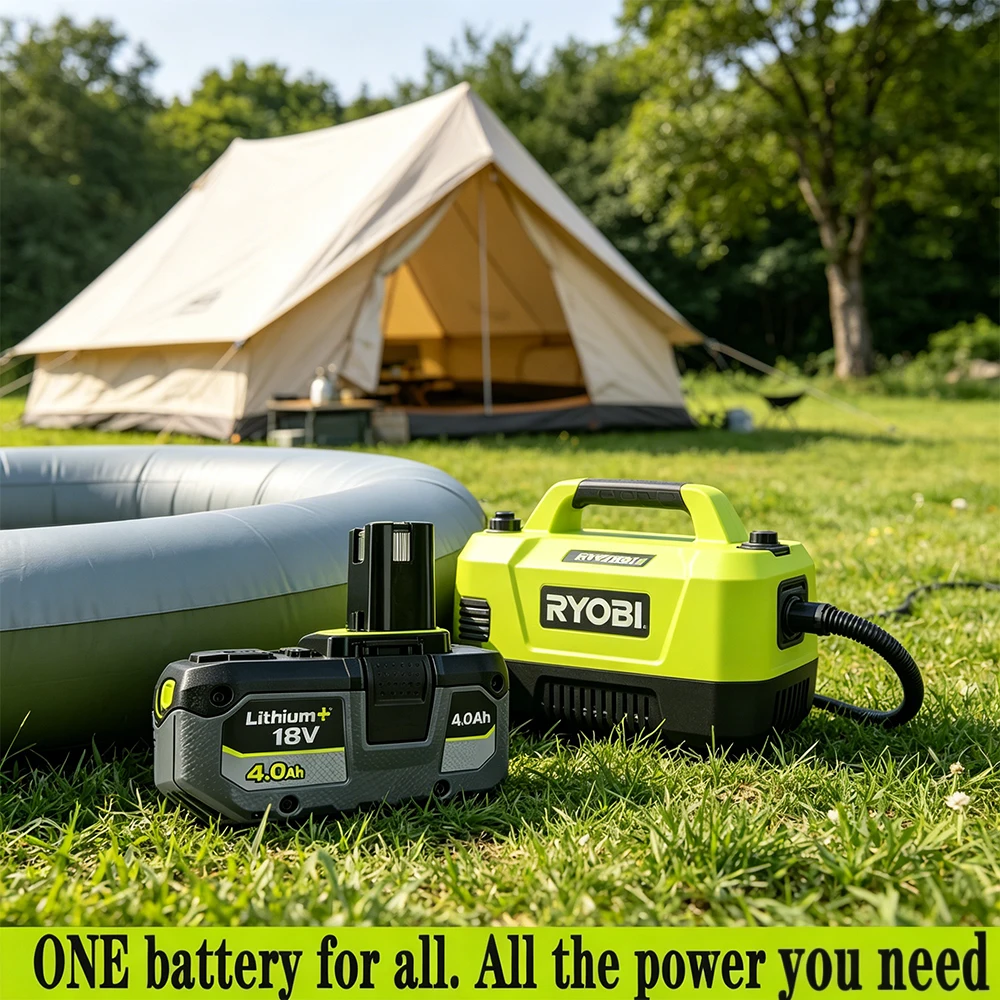 

Pro Choice: RYOBI 18V 8.0Ah High Capacity Li-ion – Reliable Runtime for Drill, Circular Saw, Jobsite & DIY Projects