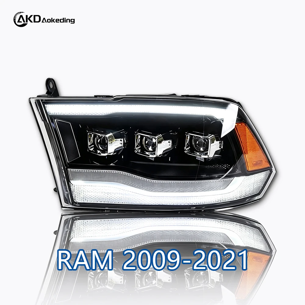 Car Lights for Dodge RAM 2009-2021 1500 2500 3500 LED Auto Headlight Assembly Upgrade Newest Competition Design Accessories