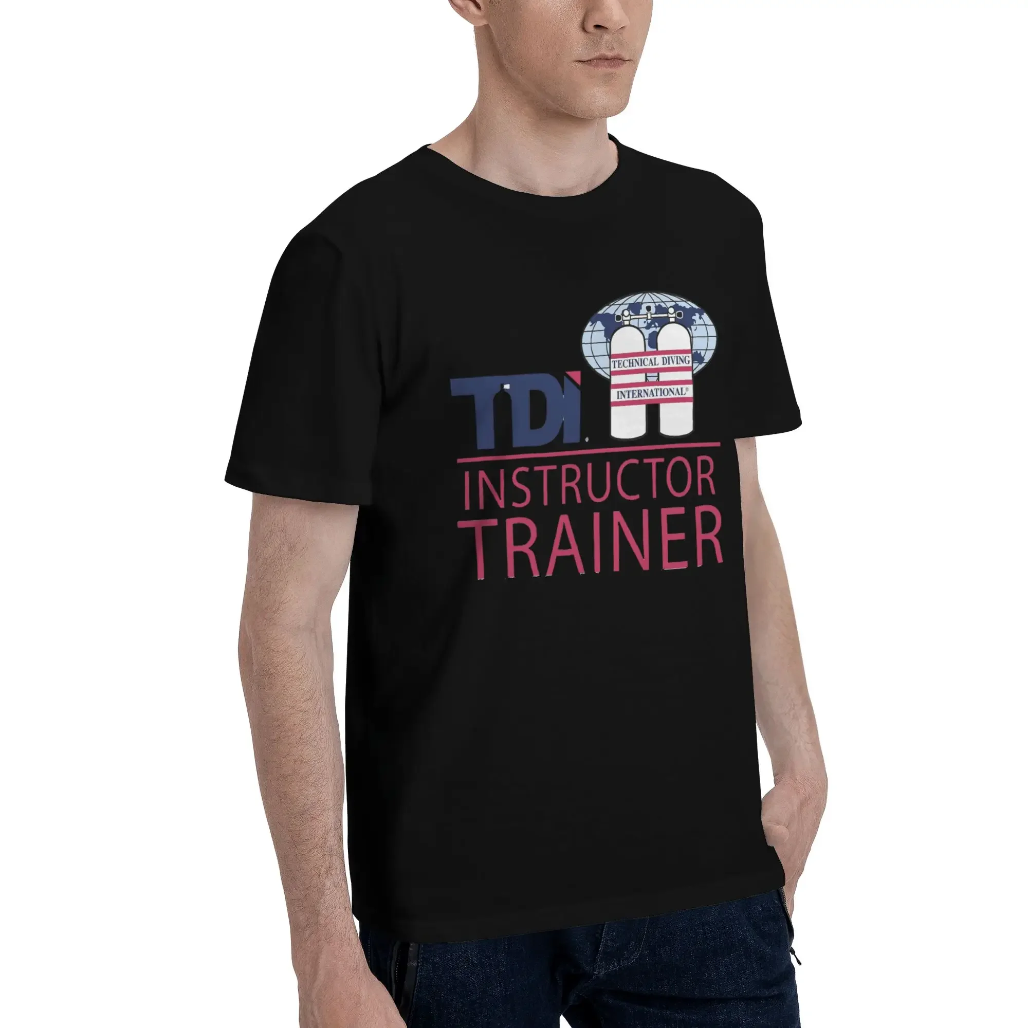 Scuba Diving International (SDI) Men T-Shirt Plus Size T Shirts Men's Round Neck Cotton Tees Short Summer Male