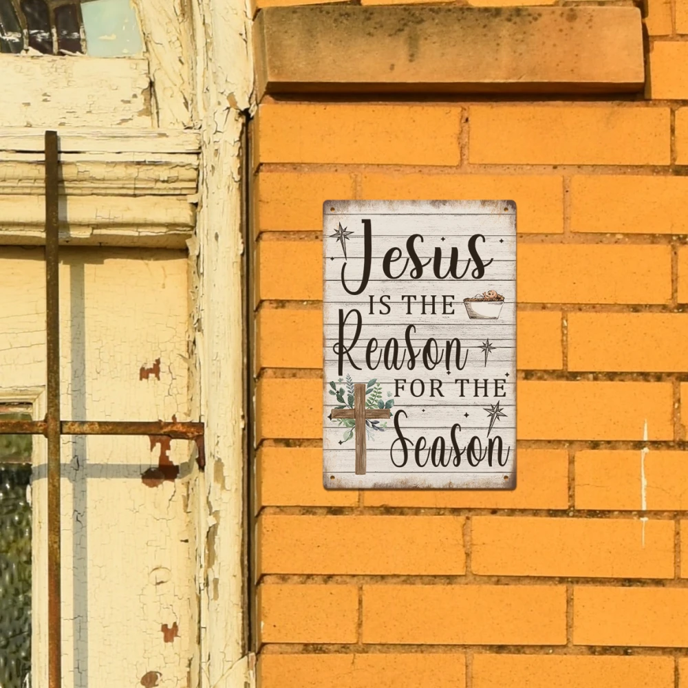 Putuo Decoration 1 Vintage Metal Sign, Seasonal Reasons, Wall Art Decoration, Suitable for Home, Backyard, Living Room, Office, Church, 19.81 X 29.97 cm