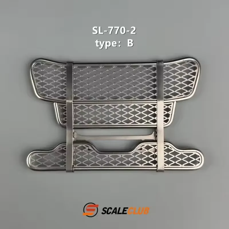 770S RC Truck 1/14 Metal Front Grill Bumper For Tamiya 1/14 RC Tractor Truck 770S Parts Accessories SCALECLUB SL-770