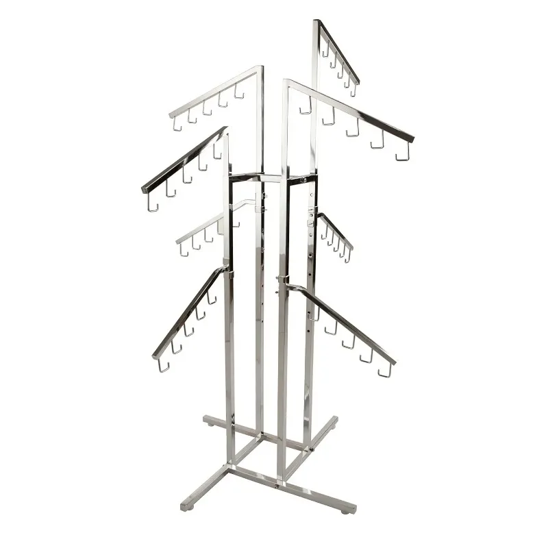 Rack – Heavy Duty Commercial Grade Chrome Handbag Rack, 8 Adjustable Height Slant Arms,, Customized