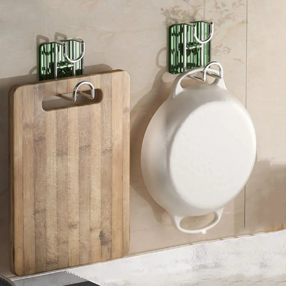 Adesivo de parede Wash Basin Organizer, aço Punch-Free, Traceless gancho, armazenamento Rack, lavatório gancho, Pot Holder, economizar espaço