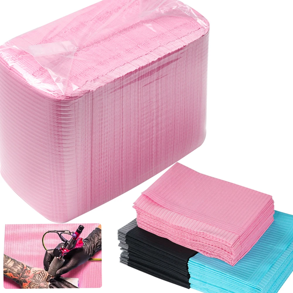 

30/50/125pcs Disposable Tattoo Clean Pad Mat Waterproof Medical Paper Nail Art Table Pads Grafting Eyelash Tool Accessories
