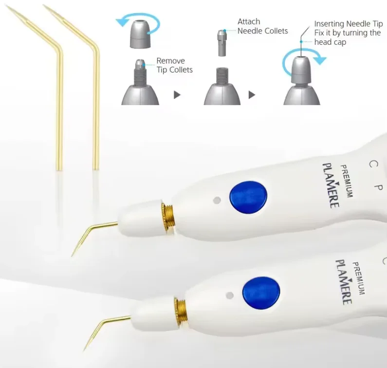 Copper Bending Straight Needles For Plamere Plasma Pen Beauty Machine Spot Mole Wrinkle Removal Plasma Face Lift