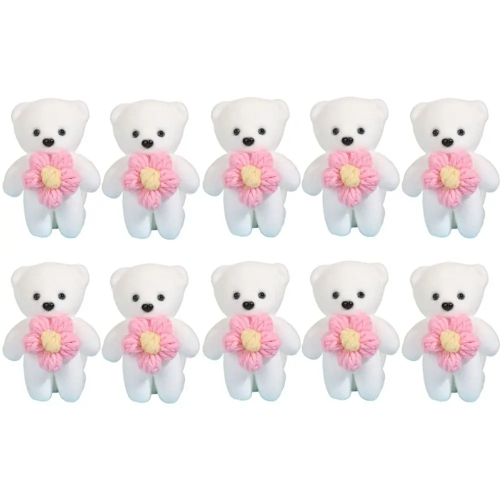 

10pcs/bag Foam Bear Bear Plush Foam Toys Plush Doll Cartoon Mini Bear Flower Bouquet Plush Animal Diy Cartoon Bouquet Doll