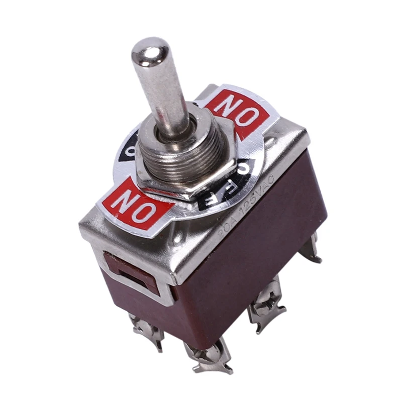 Promotion! 4X AC 250V/15A 125V/20A ON/OFF/ON 3 Position DPDT Momentary Toggle Switch