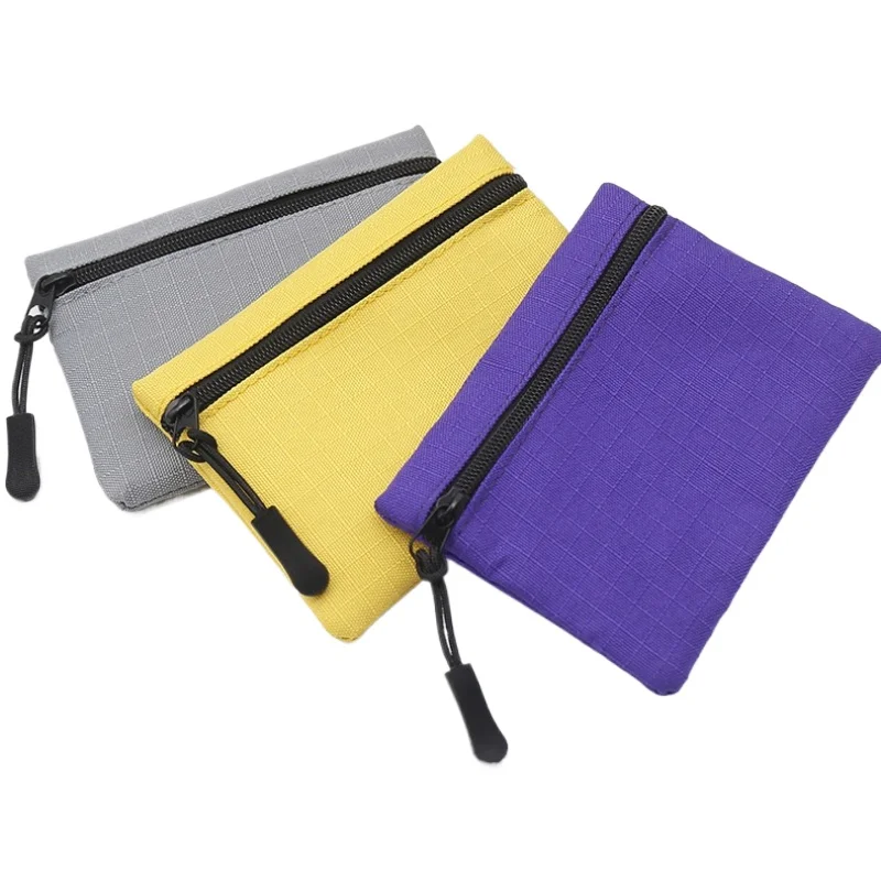 

Canvas Mini Coin Purse Simple Zipper Kid Storage Pouch Money Pocket Solid Color Coin Key Bag Women Men Cute Wallet Mini Purse