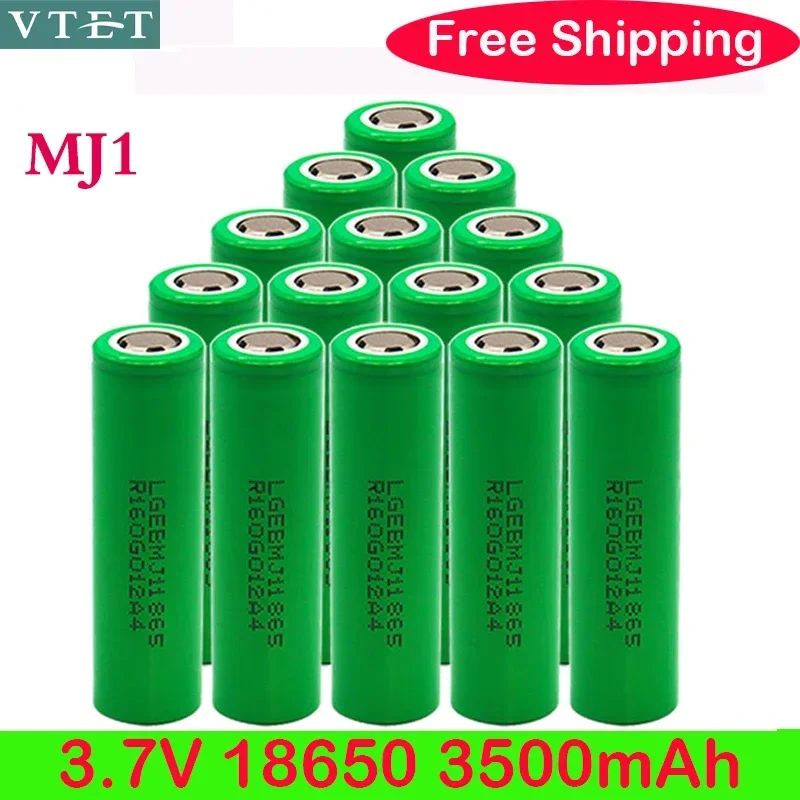 2024 New Original MJ1 3.7 V 3500mAh 18650 Lithium Rechargeable Battery for Flashlight Batteries for LG MJ1 3500mah Power Battery