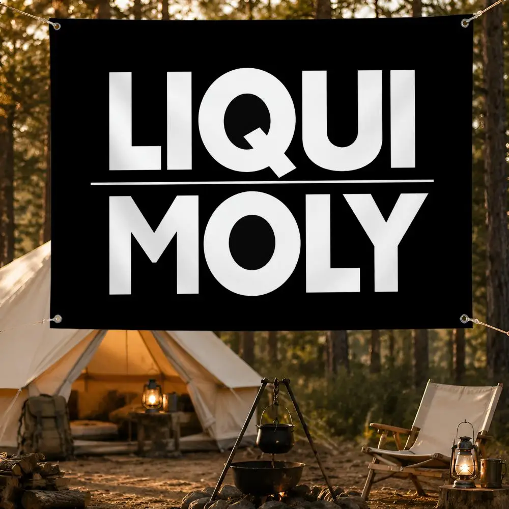 Auto Engine Oil Liqui Moly Flags Fan support, home, dormitory, wall decoration, outdoor camping, party banners, gifts
