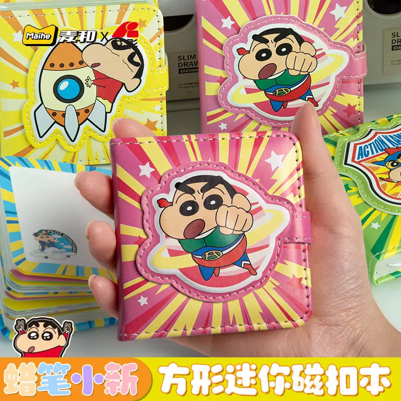 

Crayon Shin-chan notebook Mini magnetic buckle Cartoon high appearance value Portable cute student Notepad Birthday gift girls