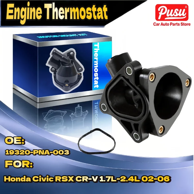 

Thermostat Housing for Honda Civic RSX CR V 02 06 1.7L 2.4L OE 19320PNA003