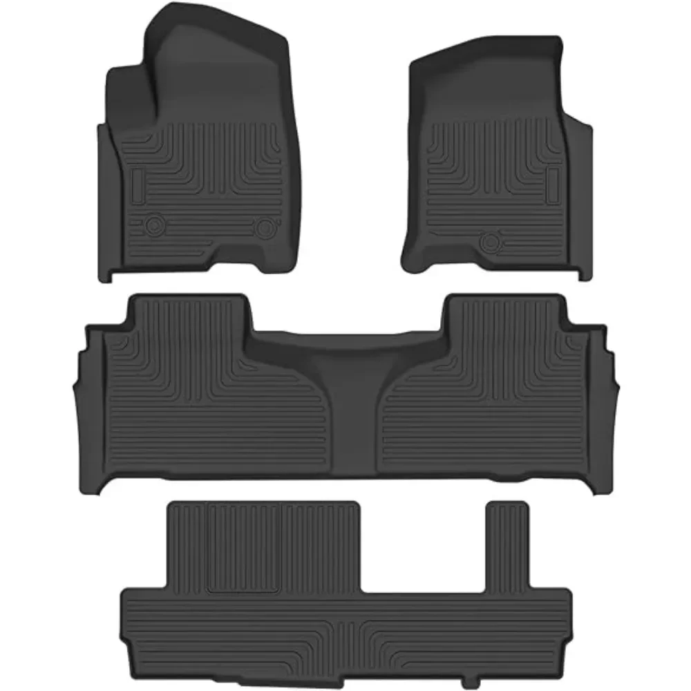 7/8 Seats TPE All Weather Custom Car Floor Liner for Chevrolet Suburban/GMC Yukon XL/Cadillac Escalade Bucket Seats 2021-2024