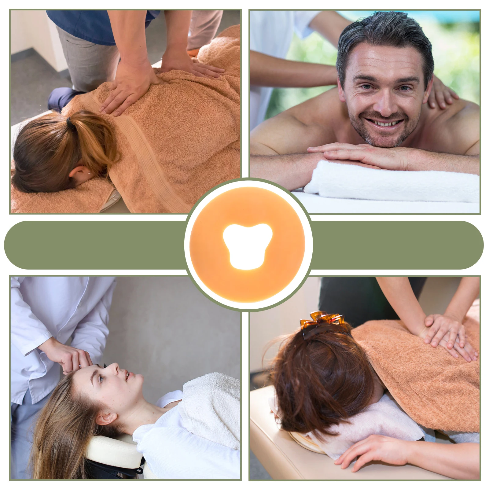 سيليكون الوجه أسفل وسادة لينة سبا صالون تجميل تدليك السرير وسادة تدليك الوجه وسادة مريحة مسند الرأس