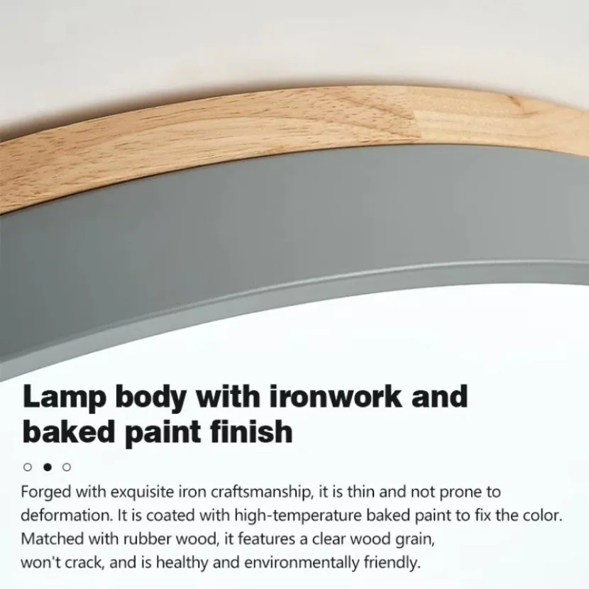 Nordic redondo macaron luz de teto madeira varanda sala estar quarto das crianças luzes led para sala decoração casa lâmpada do teto