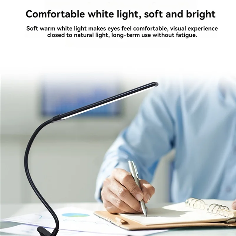 AA76-2X مصباح حامل LED بمشبك مع تقنية Clearsun LED، ضوء المشبك، رقبة مرنة قابلة للتعديل للإضاءة الدقيقة