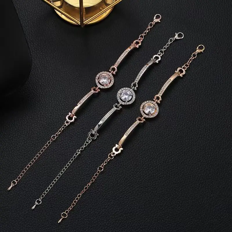 

Rose Gold Bracelet Small Fresh Accessories Women's Versatile Bracelet Women's Hexagram Hand Accessories