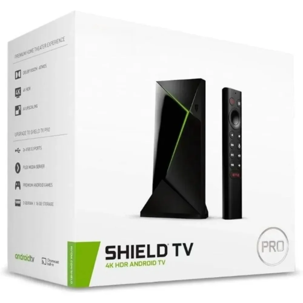 4K HDR Android TV Pro Streaming Media Player with Dolby Vision Atmos AI Upscaling GeForce NOW Google Assistant Alexa image 2