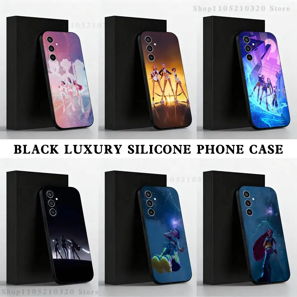 

KPop D-Demon H-Hunters Phone Case For Samsung S 25,24,23,22,30,21,10,9,Ultra,Plus,Lite,FE,4,5 G Black Soft Case