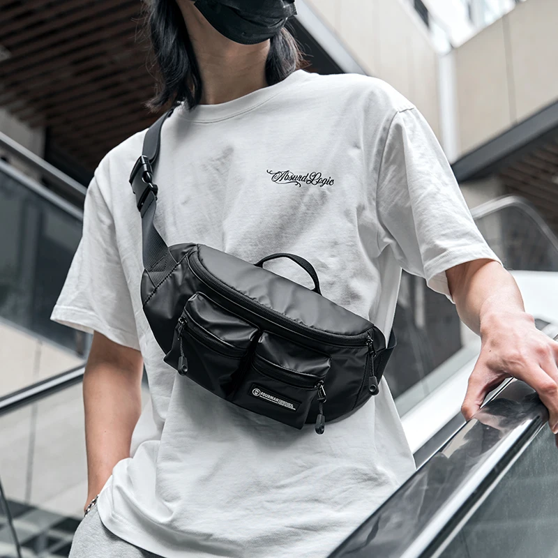 

MOYYI Oxford Men's Travel Messenger Bag Waterproof 7.9 inch iPad Leather Crossbody Bag Anti-theft Outdoor Sport Shoulder Bag