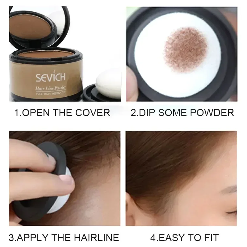 

Sevich Hairline Powder 13 Color Hair Root Cover Up Water Proof Instant Modified Repair Hair Shadow Powder Makeup hair growth